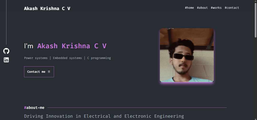 Akash Krishna C V EnteProfile