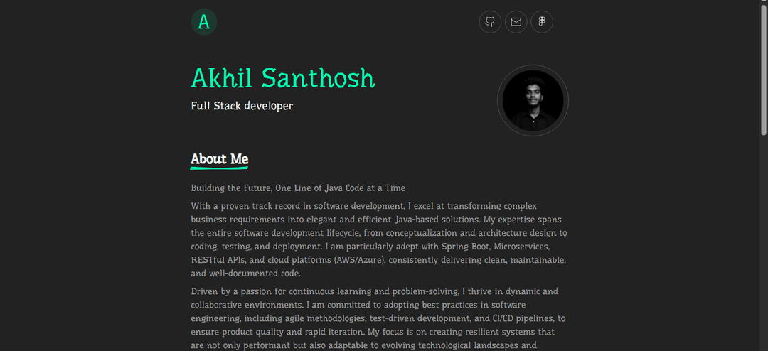Akhil Santhosh EnteProfile